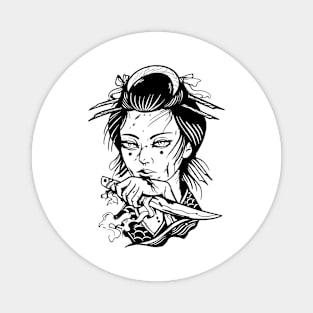 Geisha by Digent.ink Magnet